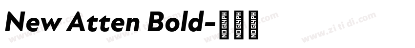 New Atten Bold字体转换